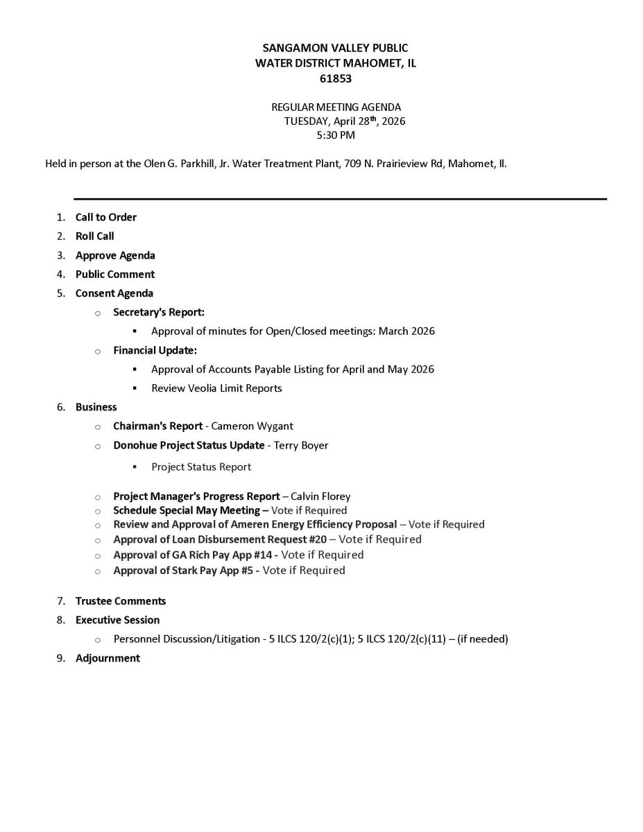 Agenda Board Meeting - APRIL  2026
